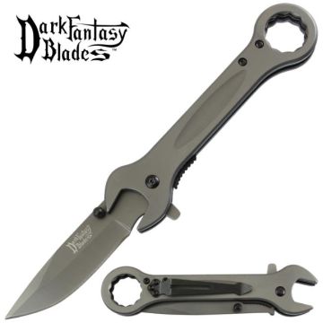 Dark Fantasy Blades Wrench Tactical Assist Pocket Knife DF-1103GR