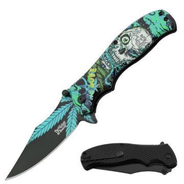 Dark Fantasy Blade Spring Assist Knife DF-188BL