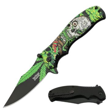 Dark Fantasy Blade Spring Assist Knife DF-188GN