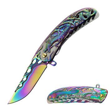 Dark Fantasy Blades Spring Assist Knife Collection . DF-2060-3