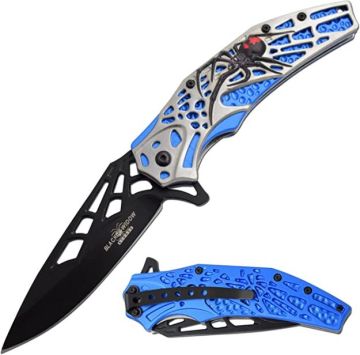 Dark Fantasy Blades Heavy Duty Spring Assist Knife DF-8018BL