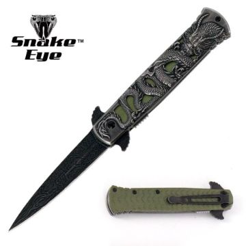Dark Fantasy Blades Dragon Style Spring Assist Knife DF-9078-1