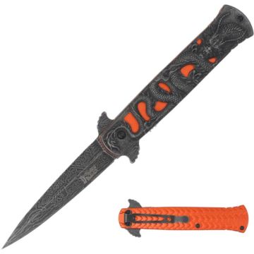 Dark Fantasy Blades Dragon Style Spring Assist Knife DF-9078-4