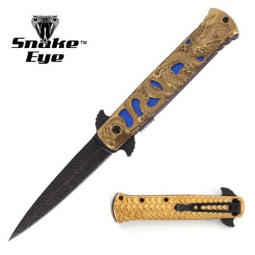 Dark Fantasy Blades Dragon Style Spring Assist Knife DF-9078-6