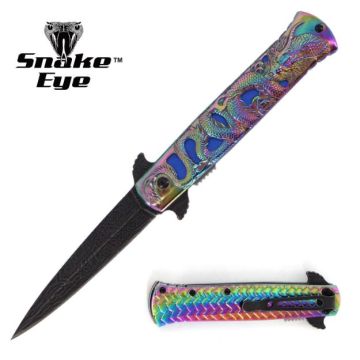 Dark Fantasy Blades Dragon Style Spring Assist Knife DF-9078-8
