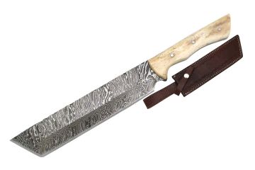 Wild Turkey Handmade Custom Full Tang Damascus Steel Blade