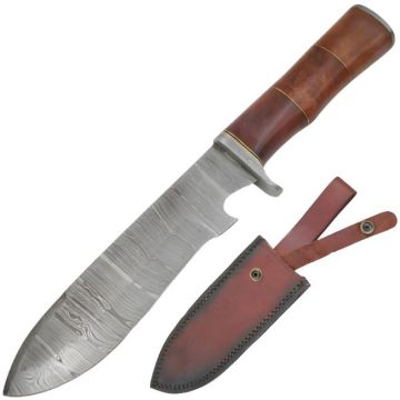 Old Ram Handmade Real Damascus Hunting Knife DM-OR-2123