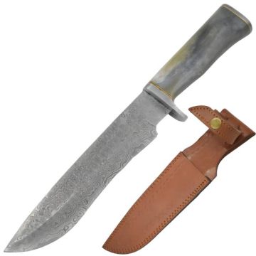 Old Ram Handmade Real Damascus Hunting Knife DM-OR-2131