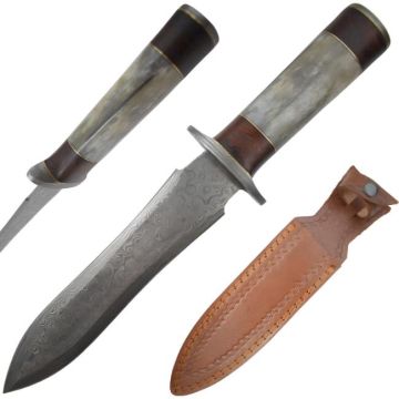 Old Ram Handmade Real Damascus Hunting Knife DM-OR-2133