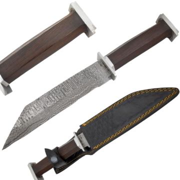 Old Ram Handmade Real Damascus Hunting Knife DM-OR-553