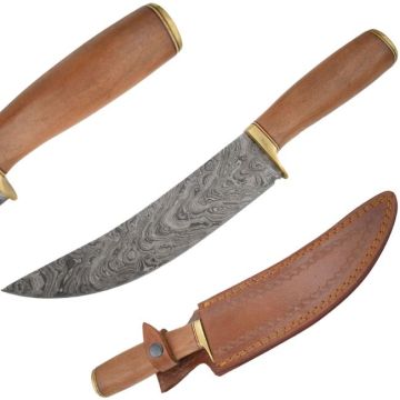 Old Ram Handmade Real Damascus Hunting Knife DM-OR-556