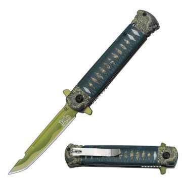 Dark Fantasy Blades Spring Assist knife DS-9284GD
