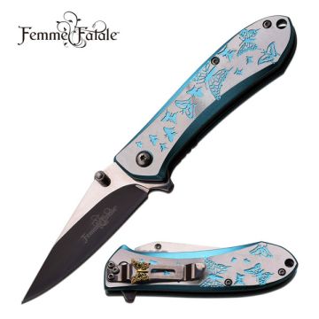 FEMME FATALE FF-A010LB SPRING ASSISTED KNIFE