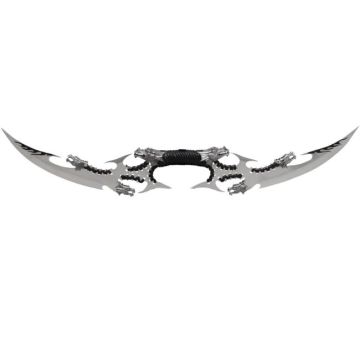 Dual Dragon Blades Wings Daggers With Display Stand