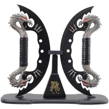 Dual Fantasy Dragon Knife With Display Stand