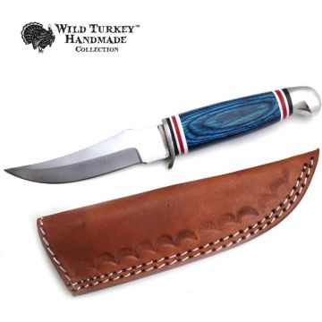 Wild Turkey Handmade Fixed Blade Skinner Knife KT-1028BLW