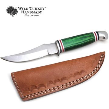Wild Turkey Handmade Fixed Blade Skinner Knife KT-1028GNW