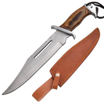 Western Out Law Bowie Fix Blade Hunting Knife 16" Overall.