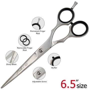 Laila's Professional Barber Scissor Silver Finish