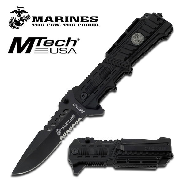 US Marines M-A1000B Spring Asst Knife 5" Closed