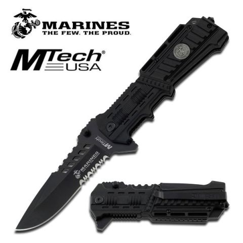 US Marines M-A1000B Spring Asst Knife 5" Closed
