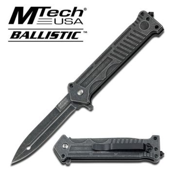 M Tech Ballistic Heavy Duty Spring Assist Knife 4.75" Closed
