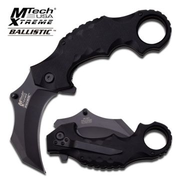 MTECH XTREME BALLISTIC BLACK HAWK KARAMBIT SPRING ASSISTED KNIFE