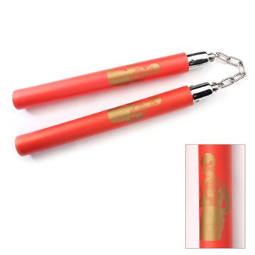 FOAM PADDED NUNCHAKU 12" OVERALL RED