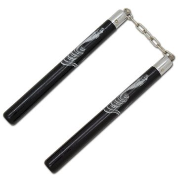 12.5" Black Round Nunchakus NC-7