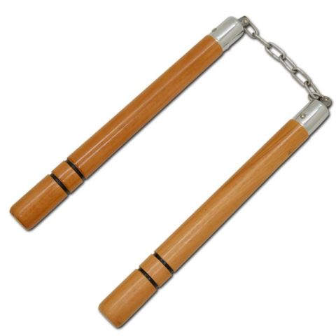 12.5" Natural Round Nunchakus