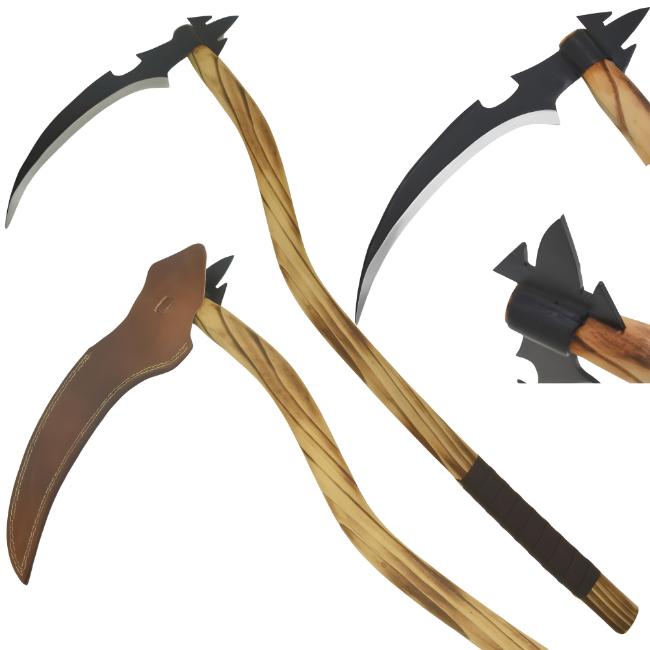 Old Ram Handmade Grim Reaper Sickle With Sheath