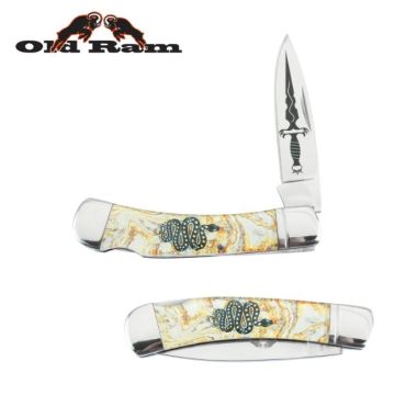 Old Ram 5372-2 Lock Back Manual Folding Knife
