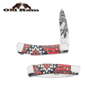 Old Ram 5372-3 Lock Back Manual Folding Knife