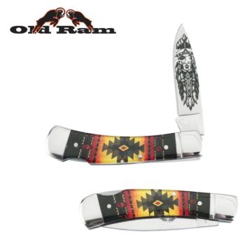 Old Ram 5372-5 Lock Back Manual Folding Knife