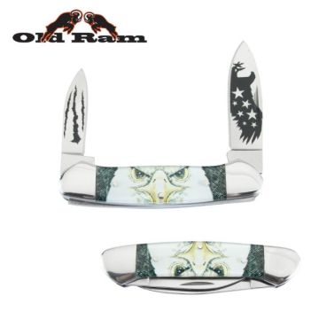 Old Ram 5373-1 Trapper 2 Blade Manual Folding Knife