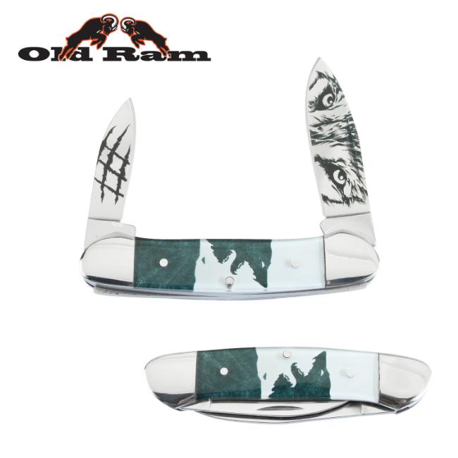 Old Ram 5373-4 Trapper 2 Blade Manual Folding Knife