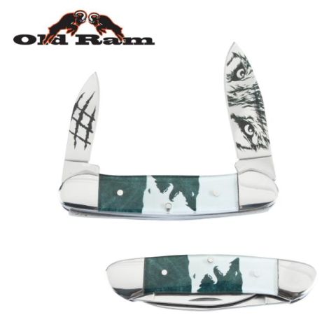 Old Ram 5373-4 Trapper 2 Blade Manual Folding Knife