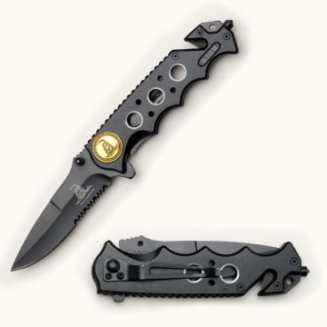 "D.T.O.M.B" Rescue Style Spring Assist Knife
