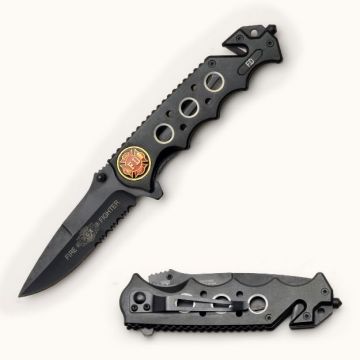 "FireFighter" Rescue Style Spring Assist Knife