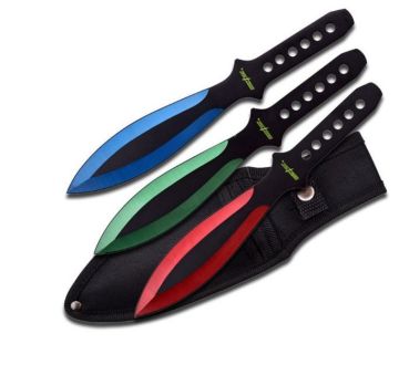 Perfect Point Throwing Knife Set 9" Overall PP-114-3RGB