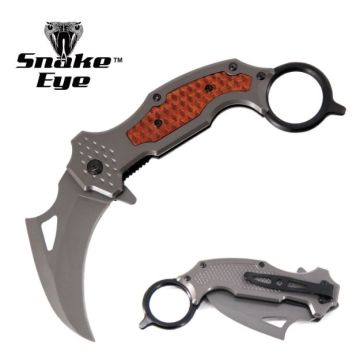 Snake Eye Tactical Karambit Spring Assist Knife