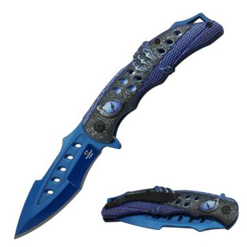 Snake Eye Tactical Spring Assist Pocket Knife SE-0113BL