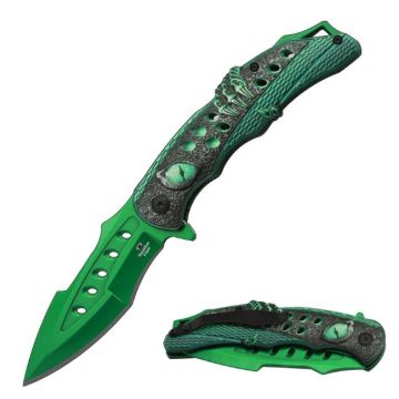 Snake Eye Tactical Spring Assist Pocket Knife SE-0113GN