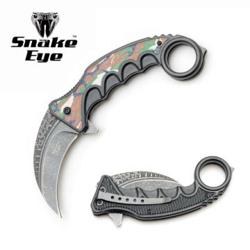 Snake Eye Tactical Spring Assist Karambit Style Knife SE-0118-1