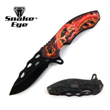 Snake Eye Tactical Dragon Handle Spring Assist knife SE-0163-4