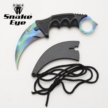 Snake Eye Tactical Karambit Style Neck Knife SE-0223GX-9