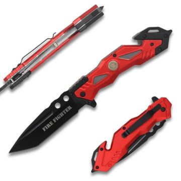 Snake Eye Tactical Rescue Style Assisted Pocket Knife SE-0406RD