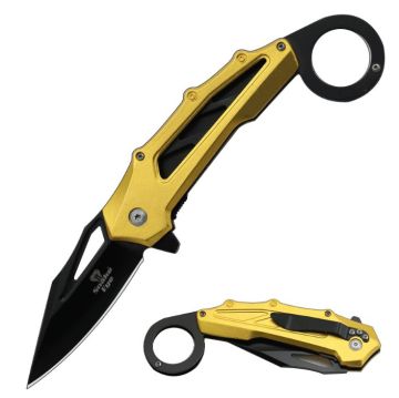 Snake Eye Tactical Spring Assist Karambit Style Knife SE-0415GD