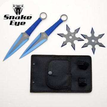 Snake Eye Tactical Throwing Knife & Star Set SE-0703BL-2SET