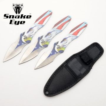 Snake Eye Tactical 3 PC Throwing Knife Set SE-070RD